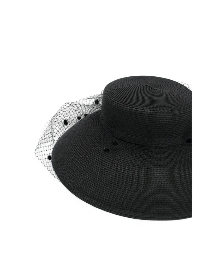 Giselle Racewear Droop Hat in Black image 7