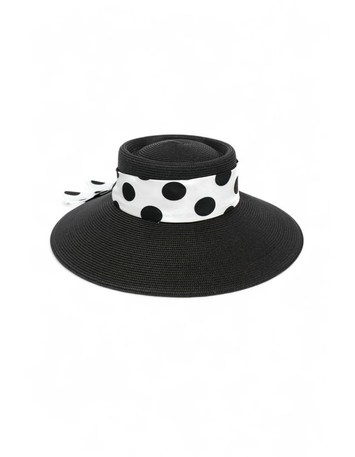 Francesca Racewear Droop Hat in Black image 3