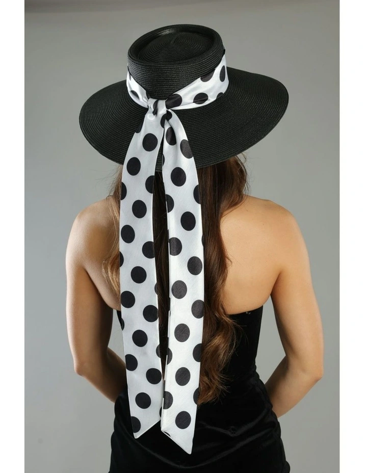 Francesca Racewear Droop Hat in Black image 4