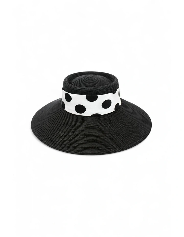 Francesca Racewear Droop Hat in Black image 5
