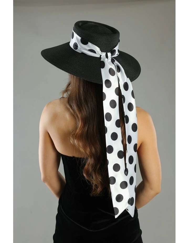 Francesca Racewear Droop Hat in Black image 6
