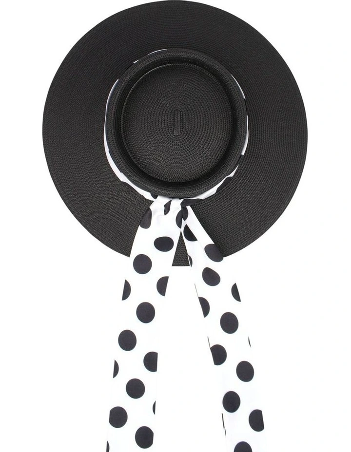 Francesca Racewear Droop Hat in Black image 7