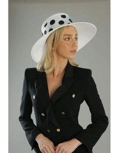 Francesca Racewear Droop Hat in White