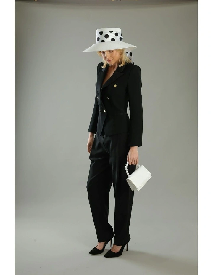 Francesca Racewear Droop Hat in White image 2