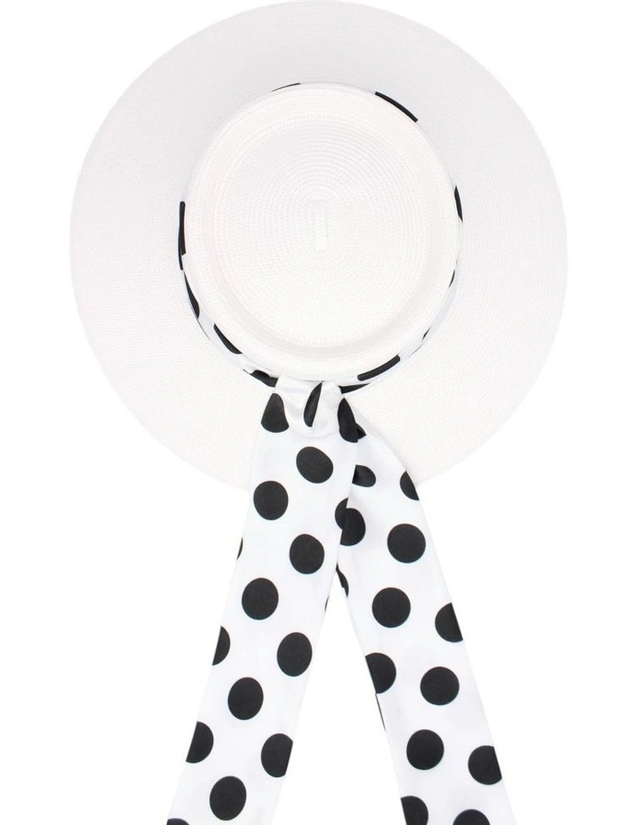 Francesca Racewear Droop Hat in White image 7