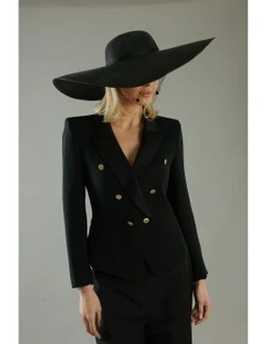 Allegra Racewear Floppy Hat in Black