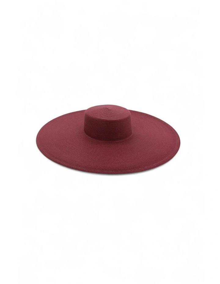 Savannah Racewear Boater in Burgundy Red image 1