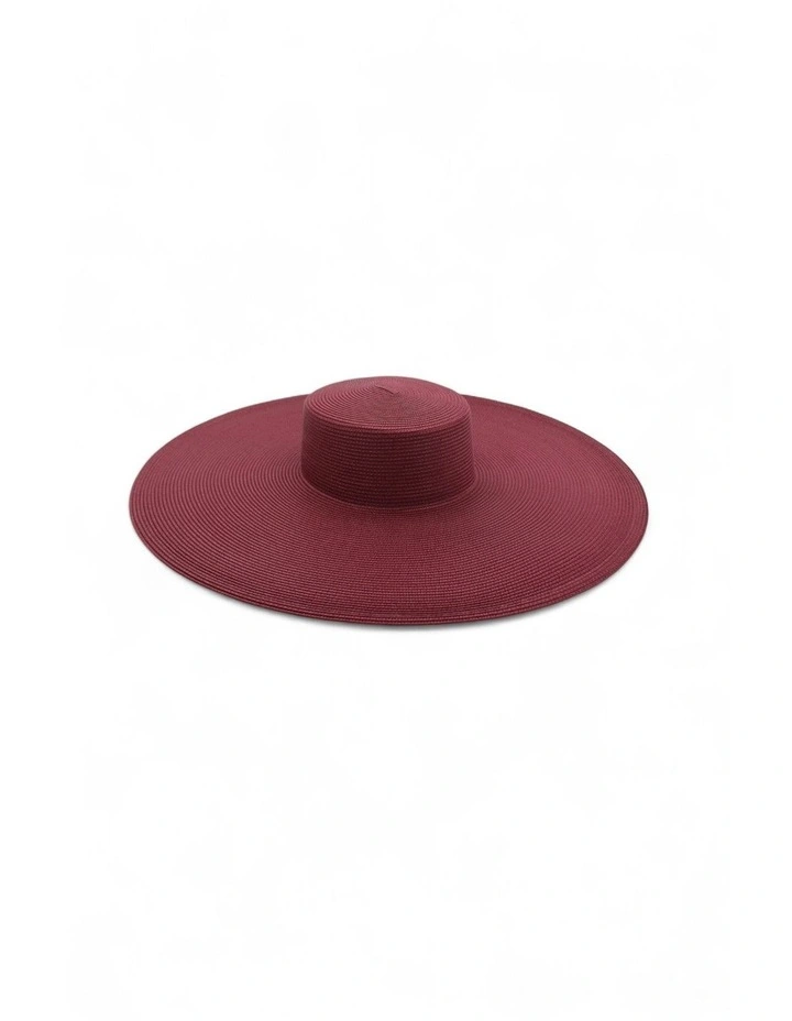 Savannah Racewear Boater in Burgundy Red image 3