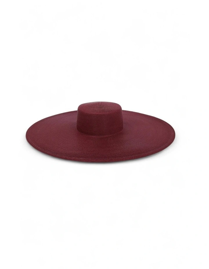 Savannah Racewear Boater in Burgundy Red image 4