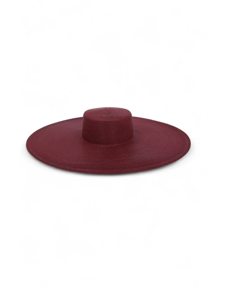 Savannah Racewear Boater in Burgundy Red image 4