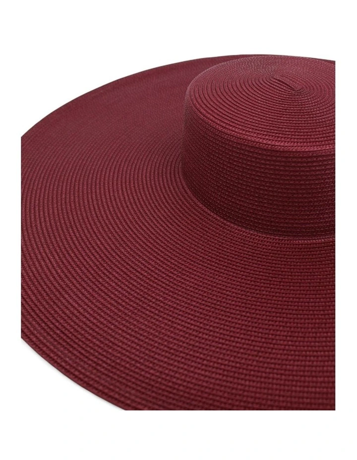 Savannah Racewear Boater in Burgundy Red image 5