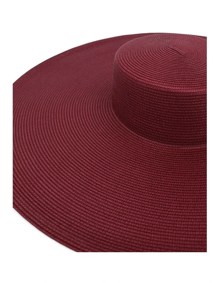 Savannah Racewear Boater in Burgundy Red image 5
