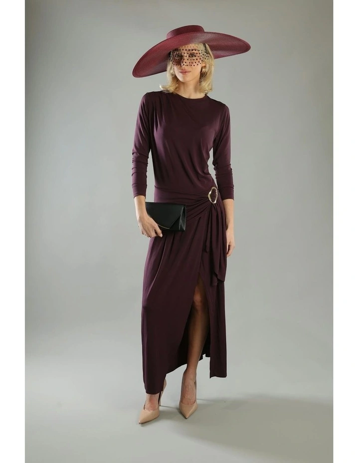 Savannah Racewear Boater in Burgundy Red image 7