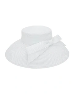 Jess Racewear Droop Hat in White