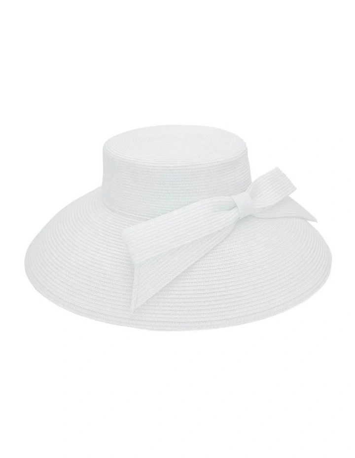 Jess Racewear Droop Hat in White image 1