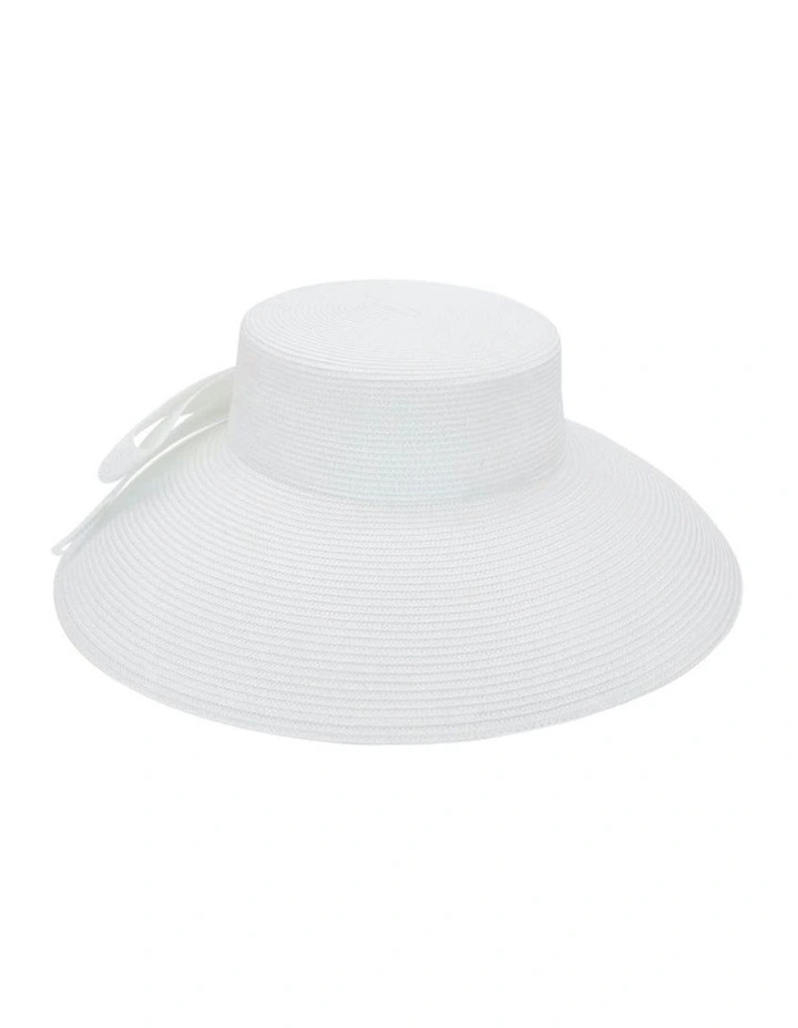 Jess Racewear Droop Hat in White image 2