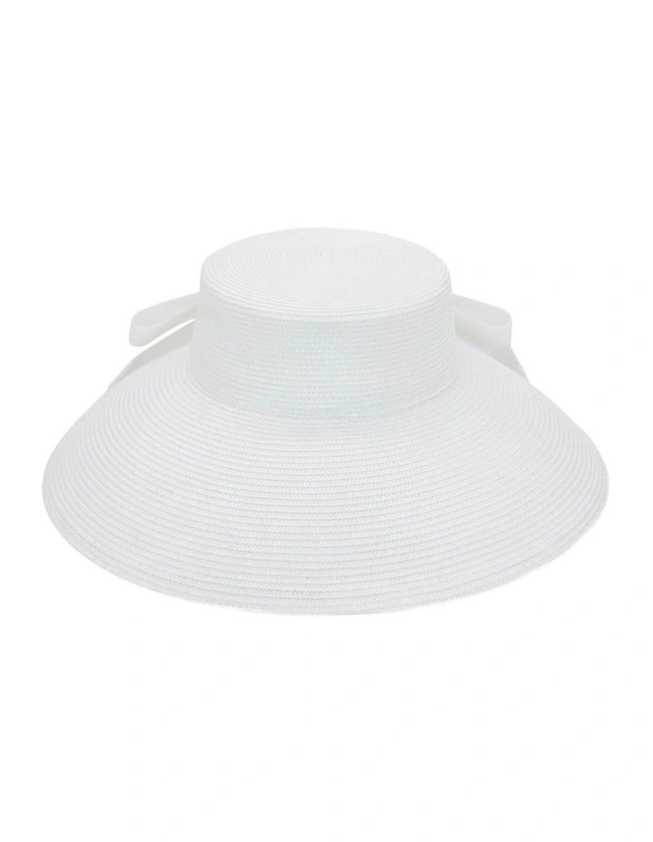 Jess Racewear Droop Hat in White image 3