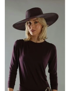 Aria Racewear Fedora in Burgundy Red