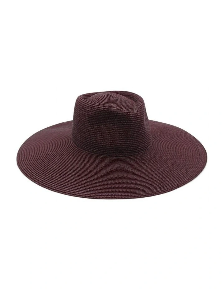 Aria Racewear Fedora in Burgundy Red image 1