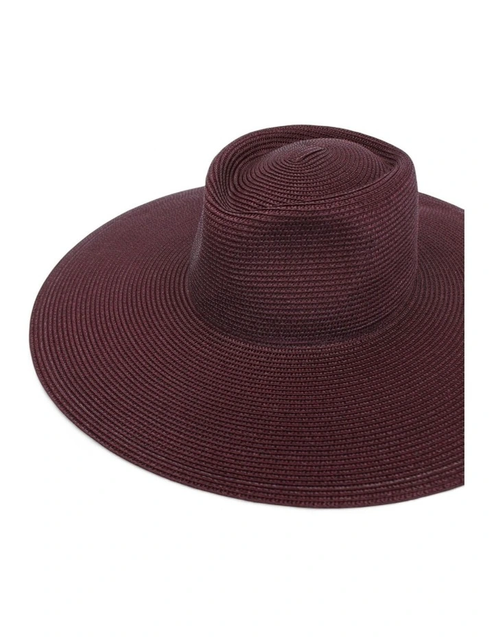 Aria Racewear Fedora in Burgundy Red image 4