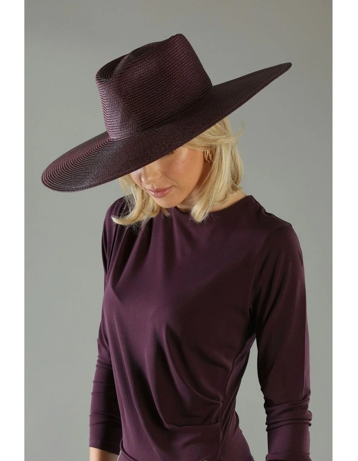 Aria Racewear Fedora in Burgundy Red image 7