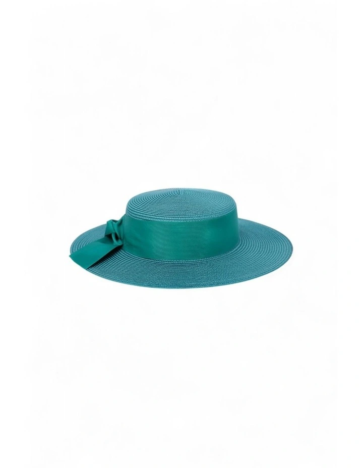 Clarke Racewear Boater in Teal Blue image 3