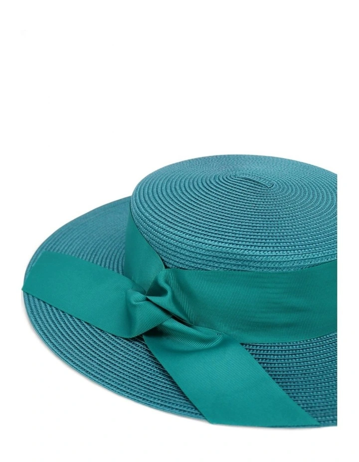 Clarke Racewear Boater in Teal Blue image 7