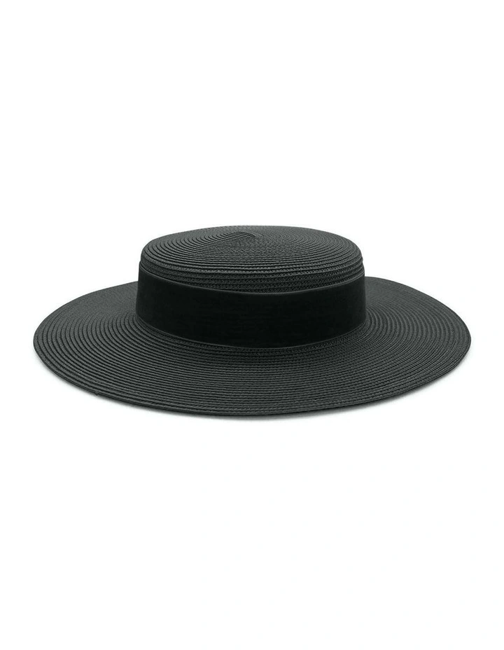 Hadley Racewear Boater in Black image 1