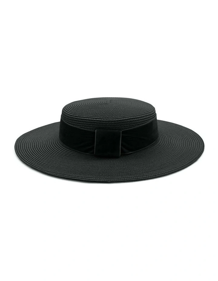 Hadley Racewear Boater in Black image 3
