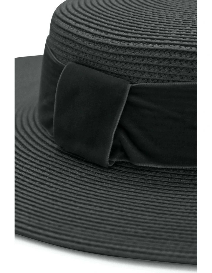 Hadley Racewear Boater in Black image 4