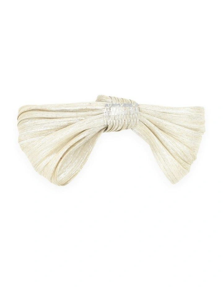 Petra Bow in Beige image 2