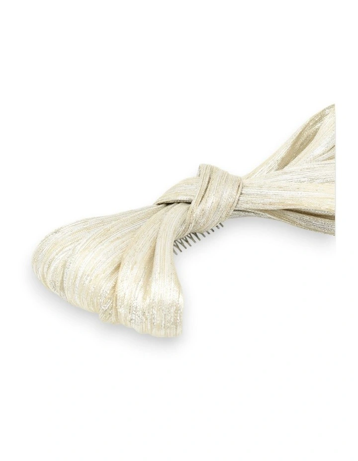 Petra Bow in Beige image 3