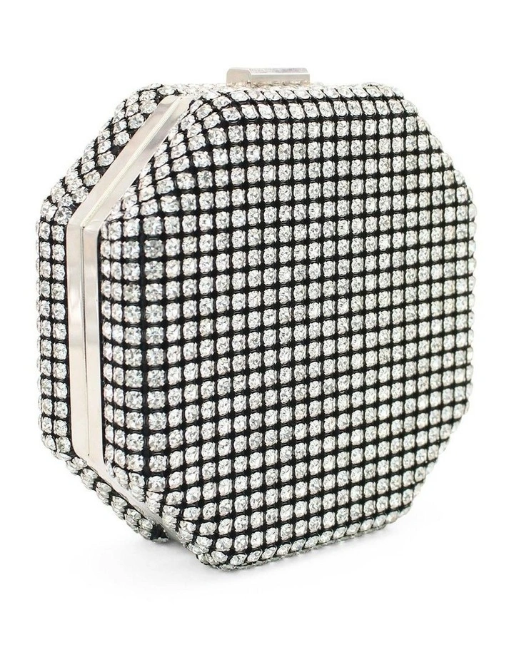 Zola Clutch in Silver image 1