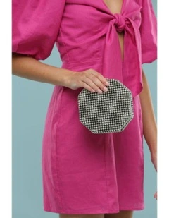 Zola Clutch in Silver