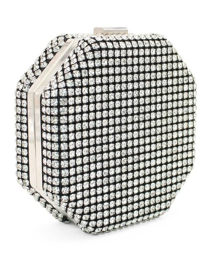 Zola Clutch in Silver image 3