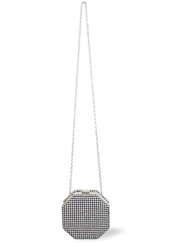 Zola Clutch in Silver image 5