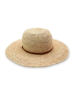 Rosalie Floppy Hat in Brown