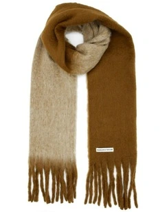 Cosette Chunky Two-Toned Scarf in Brown