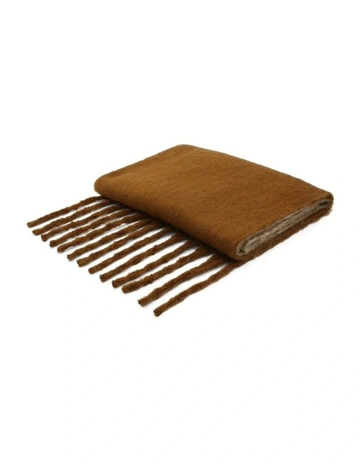 Cosette Chunky Two-Toned Scarf in Brown image 5