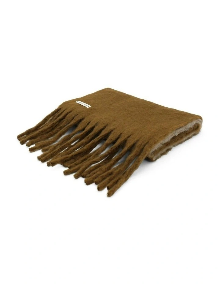 Cosette Chunky Two-Toned Scarf in Brown image 6