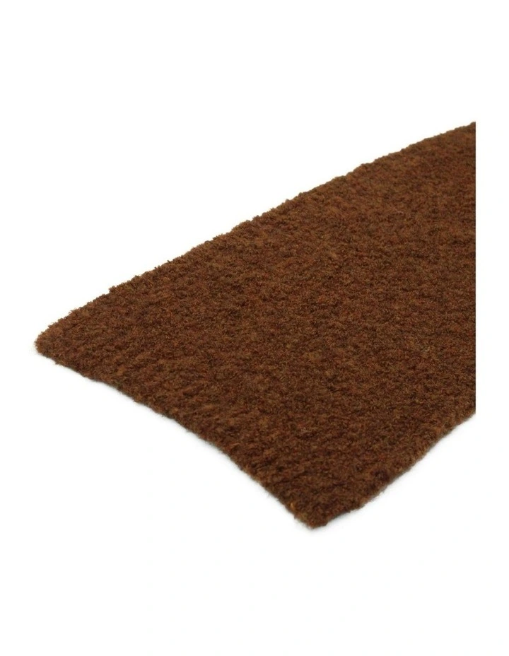 Mallory Boucle Knit Scarf in Brown image 5