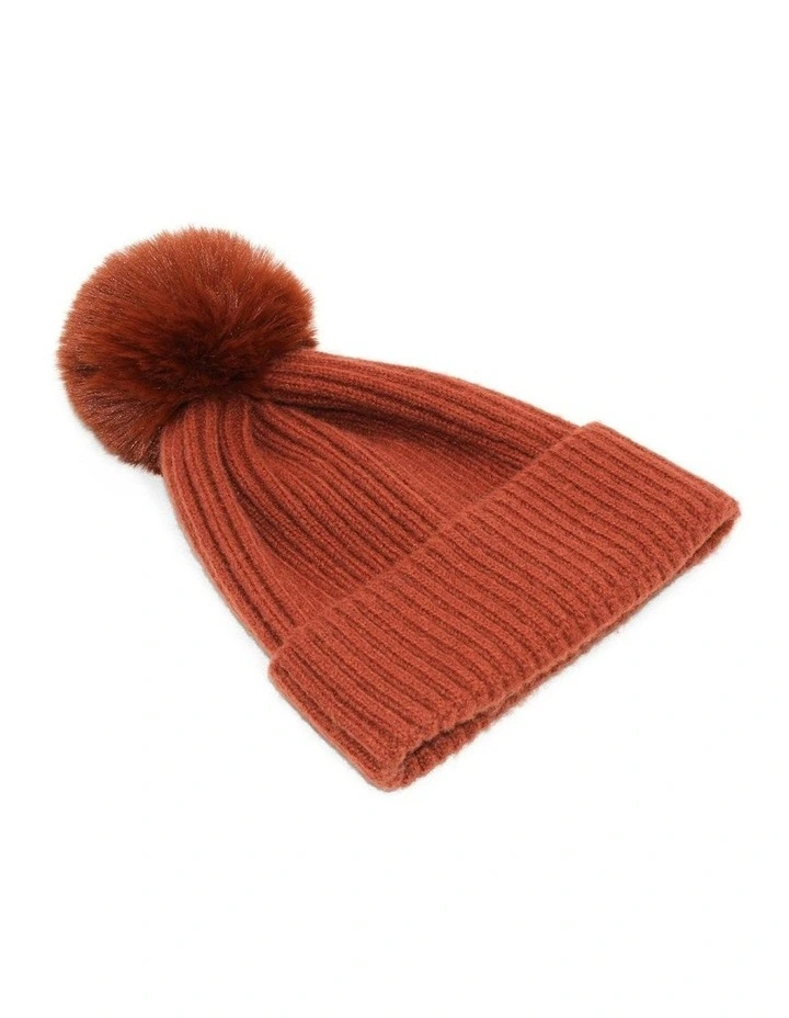 Lula Beanie in Brick image 1