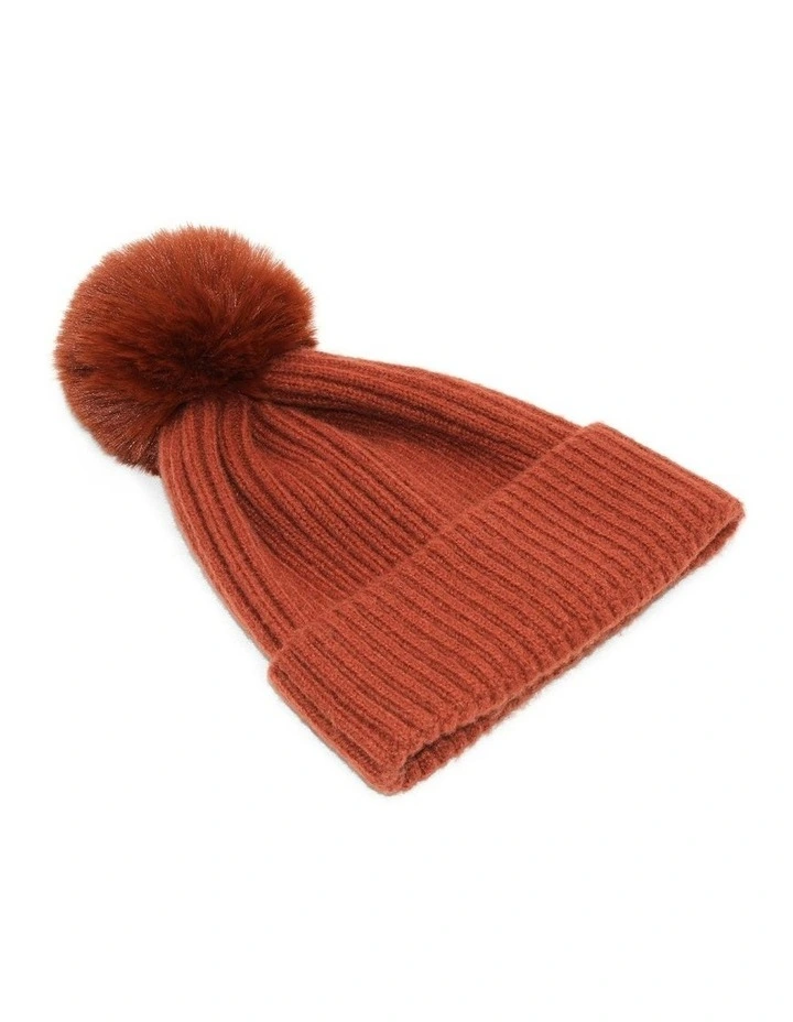 Lula Beanie in Brick image 1