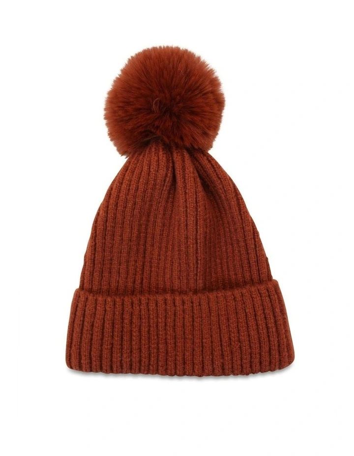 Lula Beanie in Brick image 2