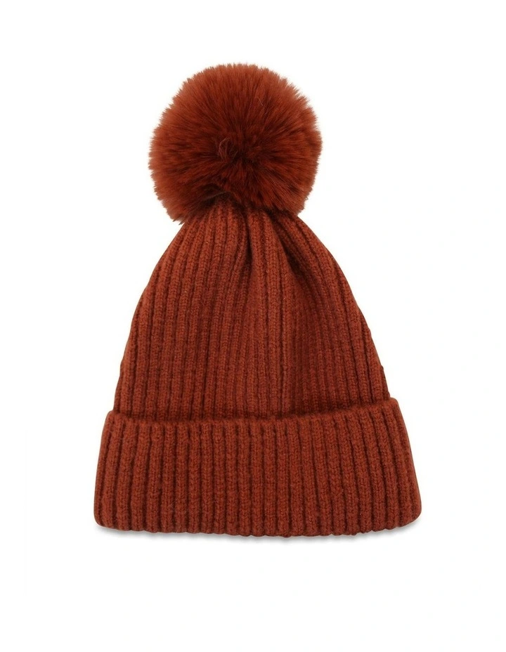 Lula Beanie in Brick image 2