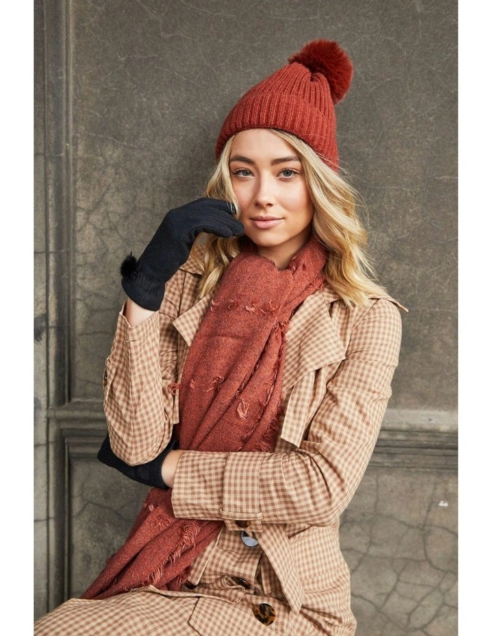 Lula Beanie in Brick image 5