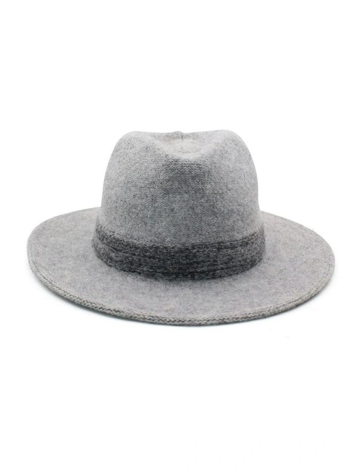 Mary Soft Wool Fedora in Grey image 2