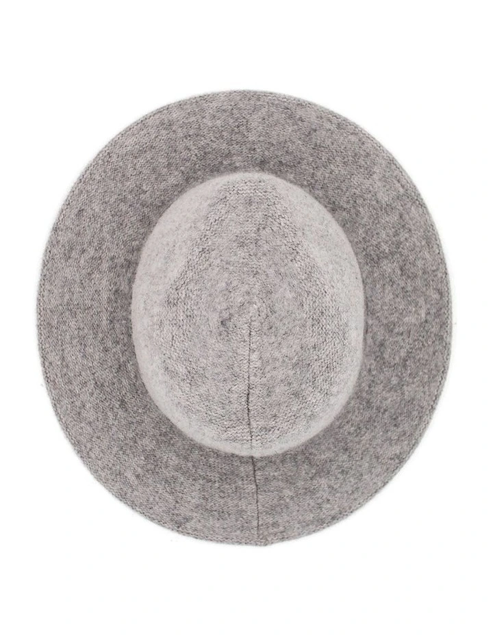 Mary Soft Wool Fedora in Grey image 5