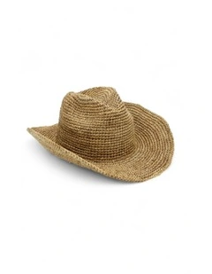 Rowyn Relaxed Cowboy Fedora in Tan Brown
