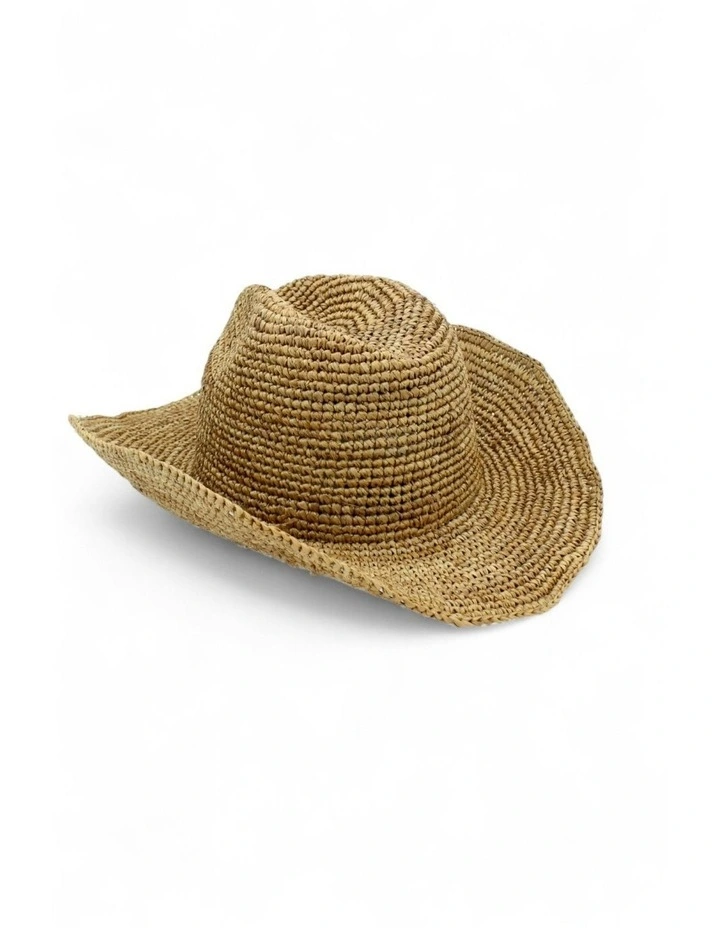 Rowyn Relaxed Cowboy Fedora in Tan Brown image 3